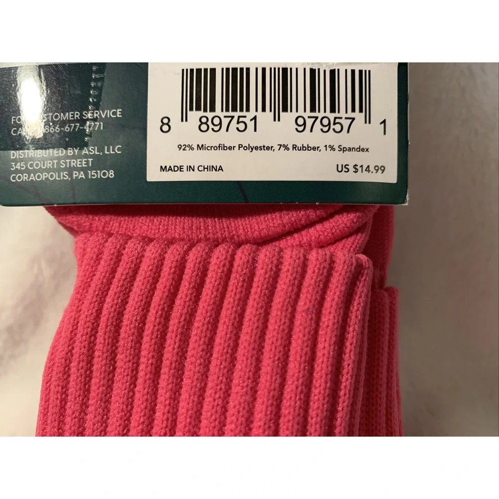 NEW DSG Socks Sz XS Soccer Athletic Knee High Tube Baseball  Hot Pink 2 Pack NWT